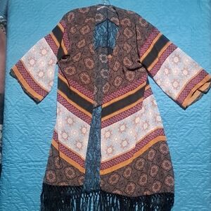 202 -🌼 Boho Breeze Point Zero Curvy Kimono